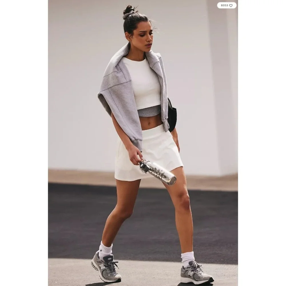 Free People Movement® (Women's XL) Hot Shot™ Sleeveless Cropped Top in White